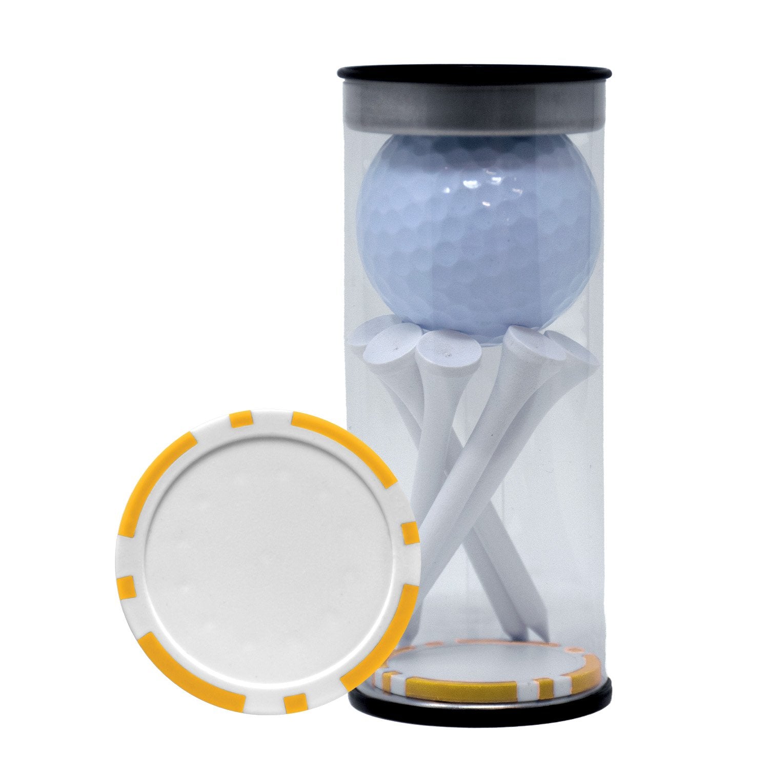 1-Ball Tube with Tees and Poker Chip