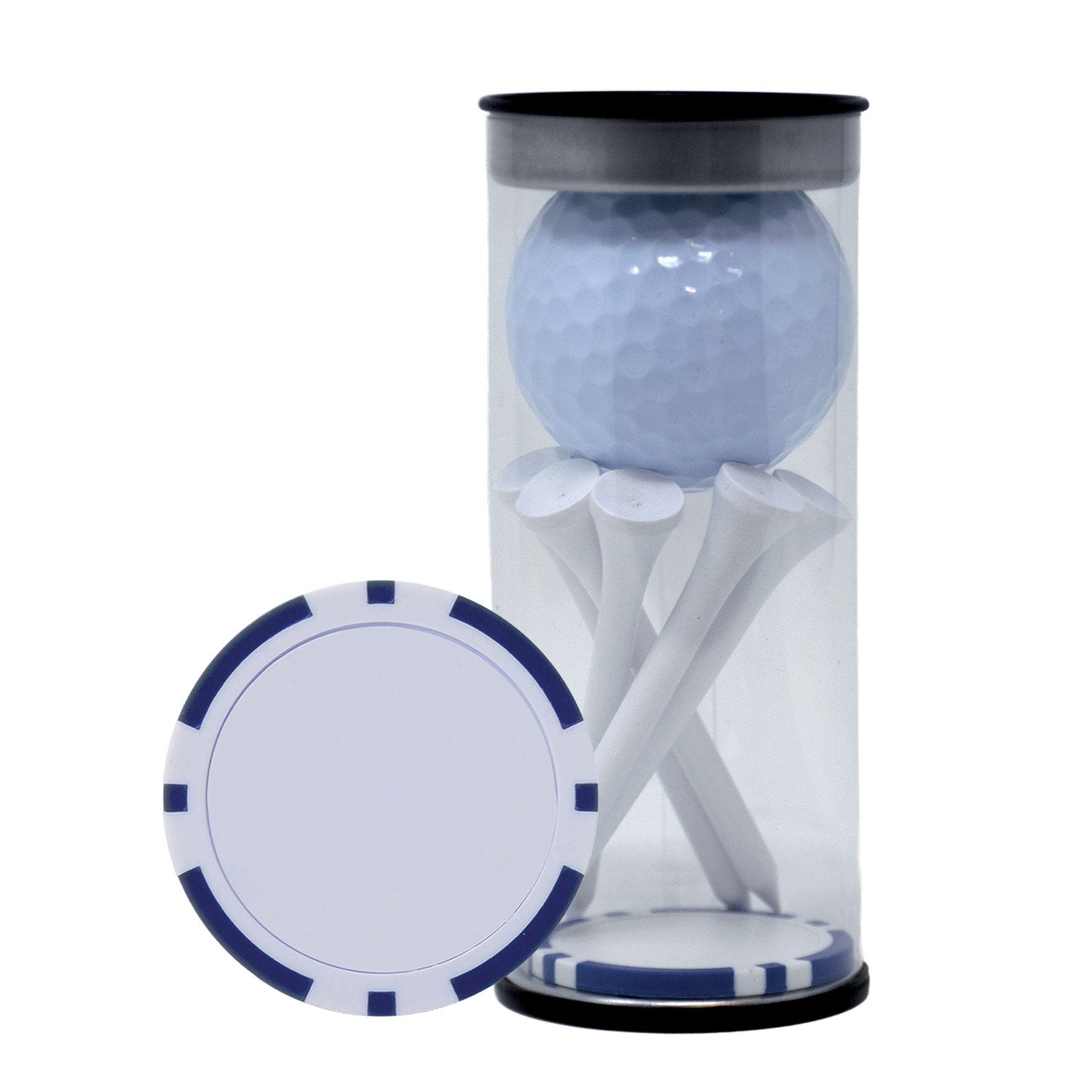 1-Ball Tube with Tees and Poker Chip