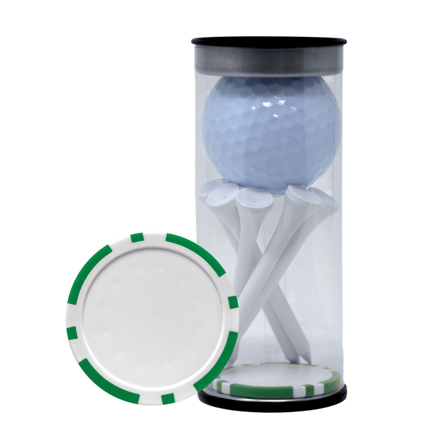 1-Ball Tube with Tees and Poker Chip