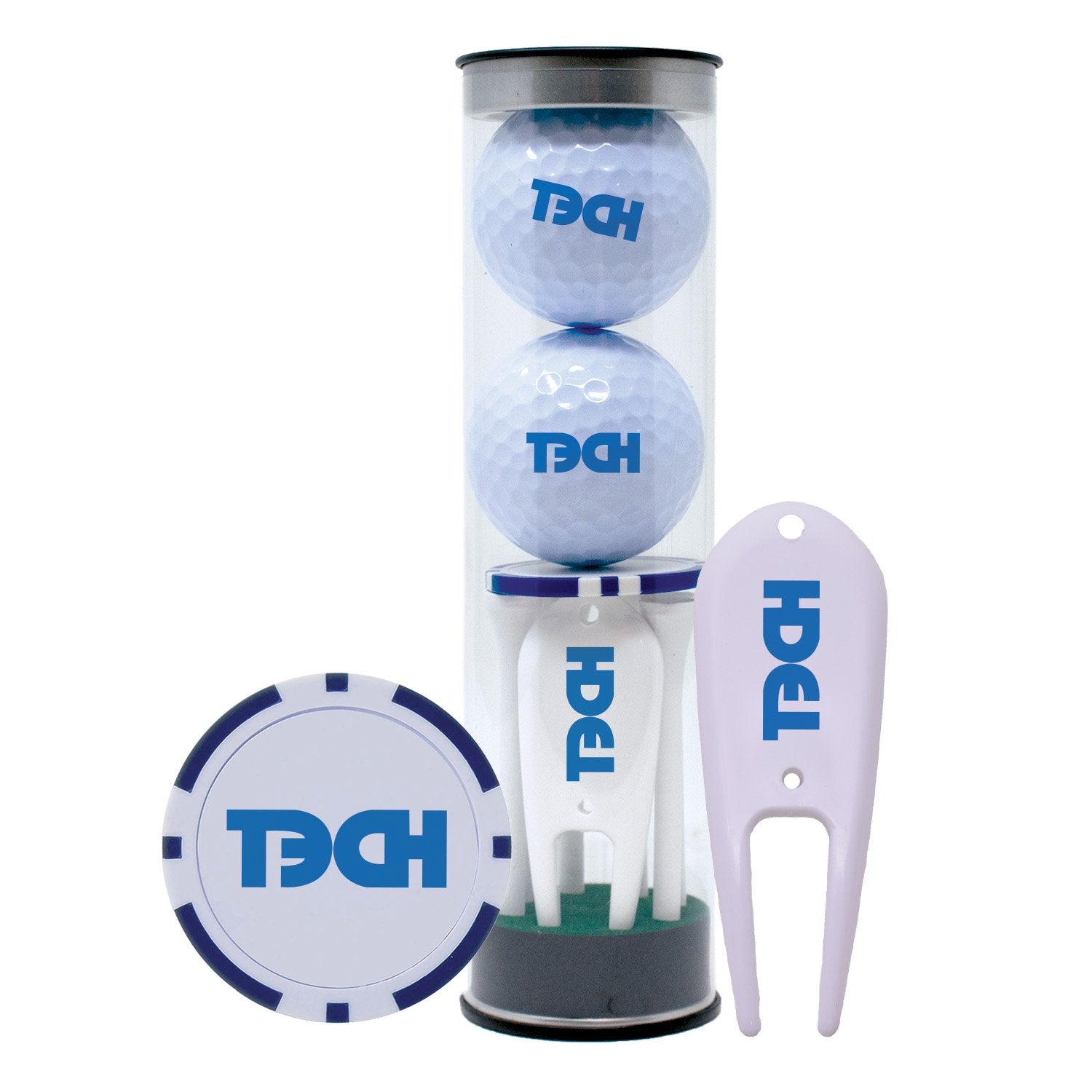 2-Ball Tube with Golf Accessories
