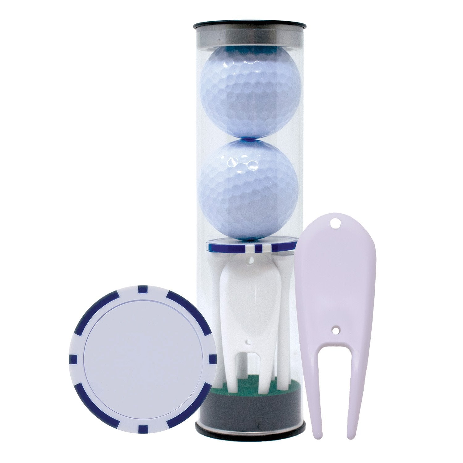 2-Ball Tube with Golf Accessories