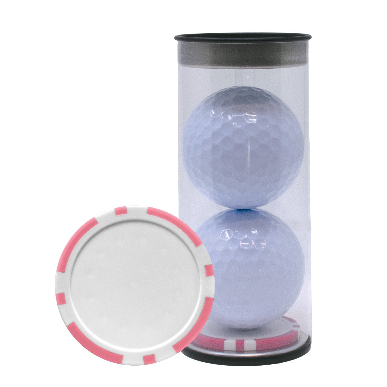 2-Ball Tube with Poker Chip