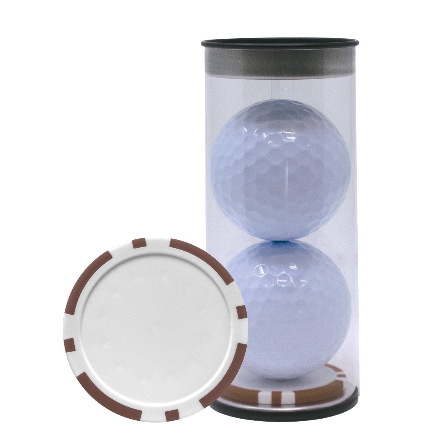 2-Ball Tube with Poker Chip