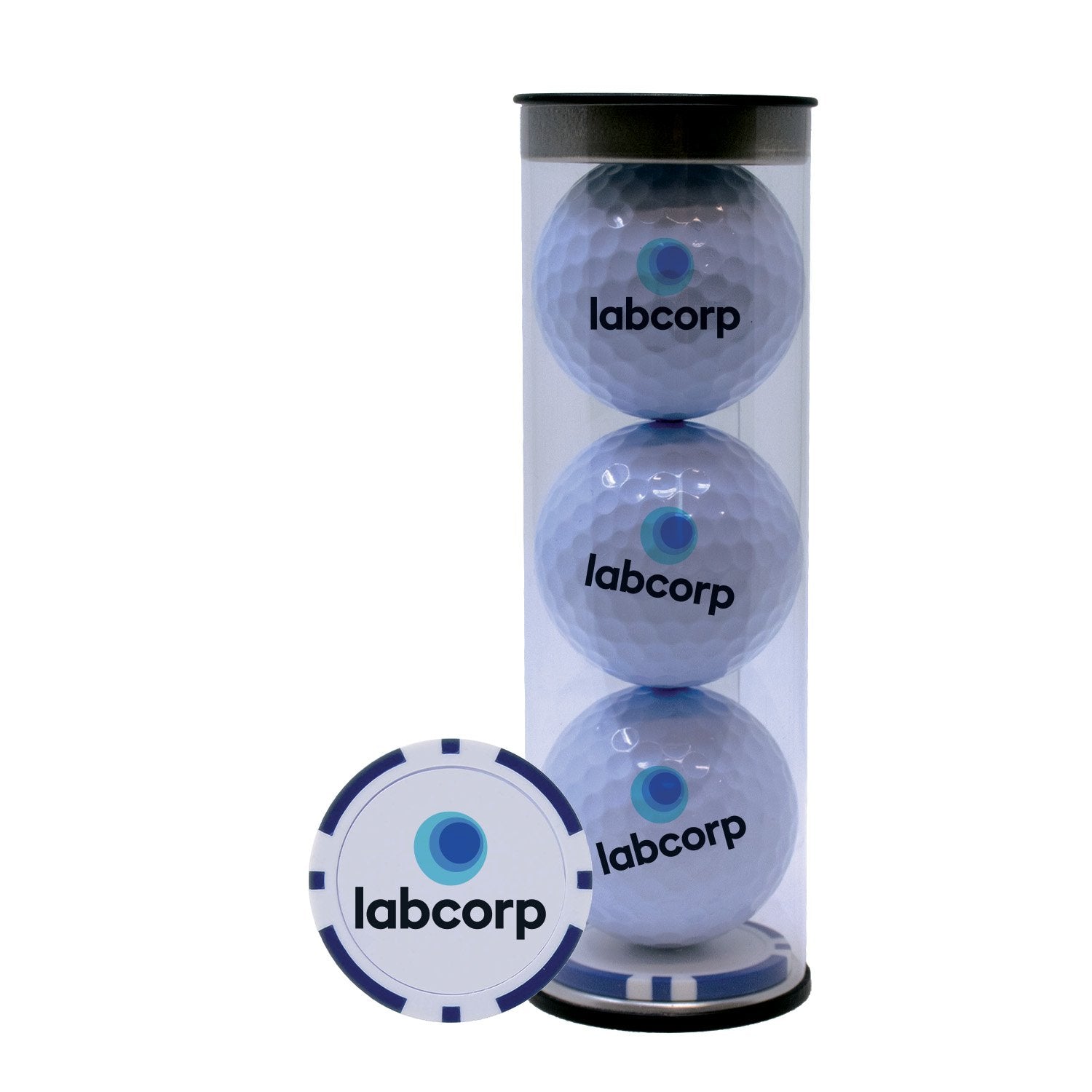 3-Ball Tube with Poker Chip