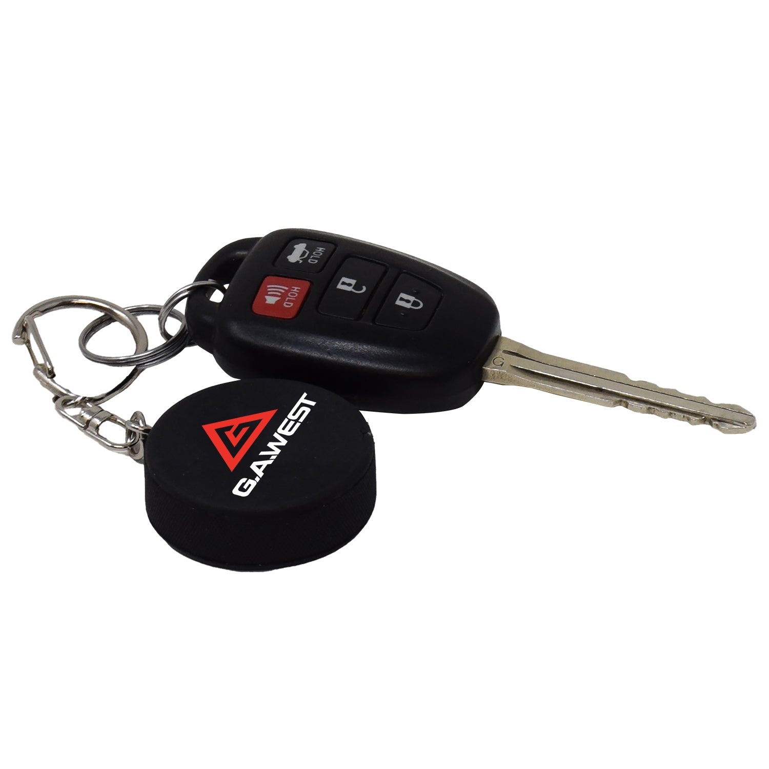 Hockey Puck Key Chain