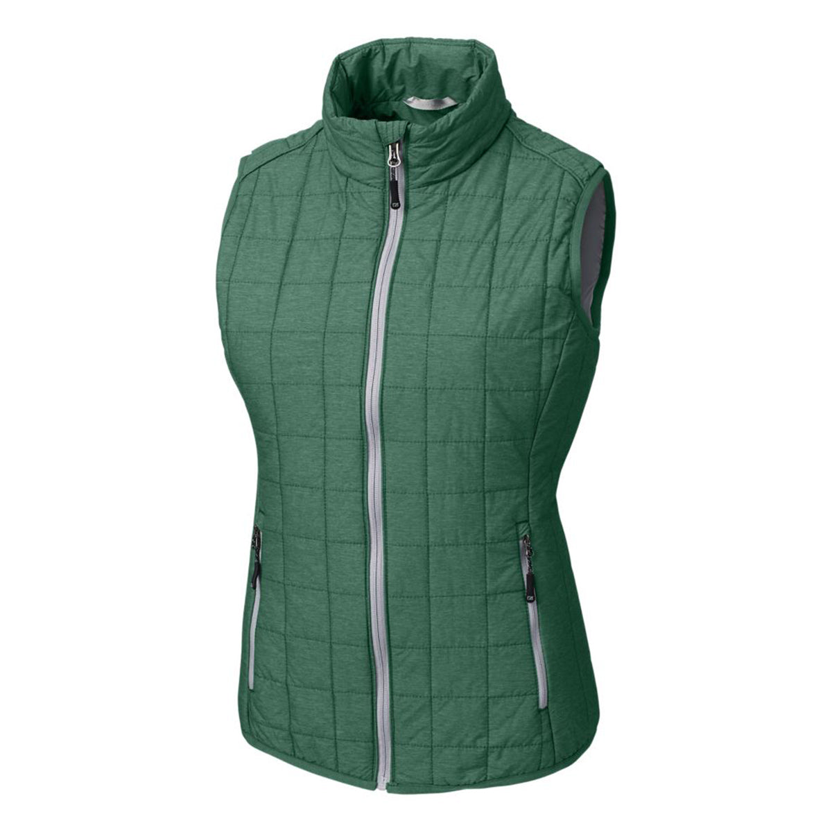 Cutter & Buck Women's Rainier Recycled Insulated Puffer Full Zip Vest