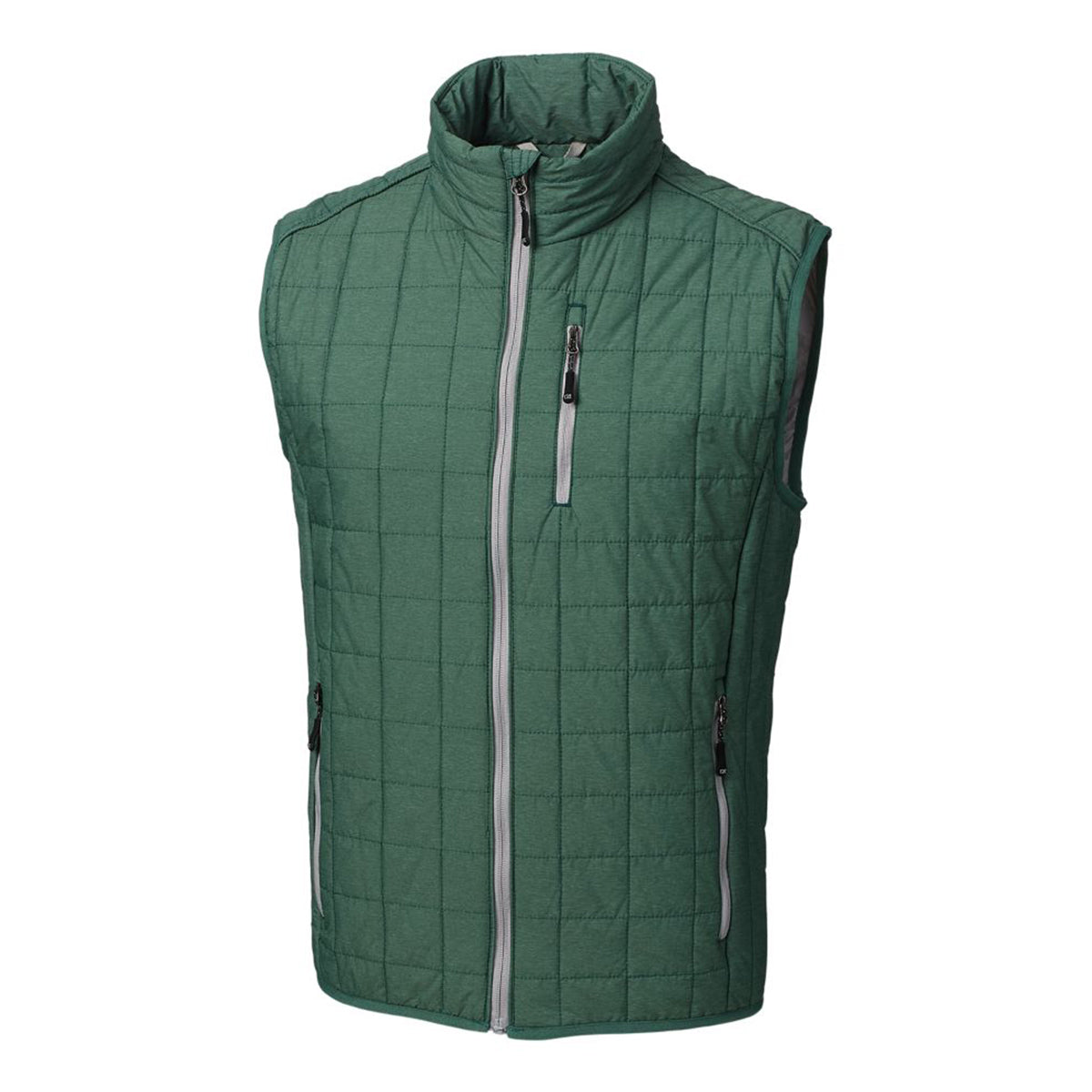 Cutter & Buck Men's Rainier Recycled Insulated Puffer Full Zip Vest