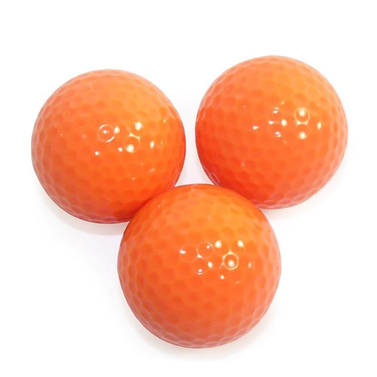 Blank Orange Golf Balls