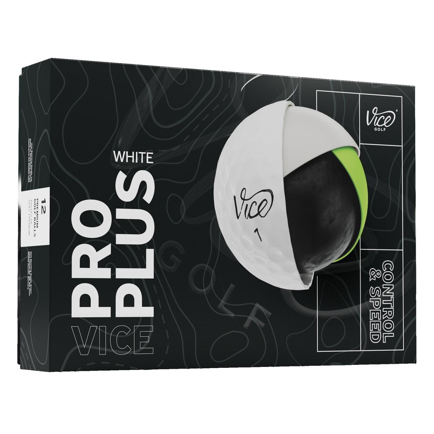 Vice Pro Plus Golf Balls White 2024 Model