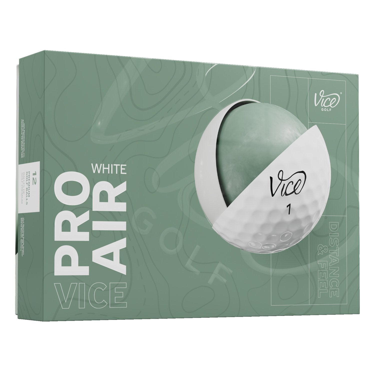 Vice Pro Air Golf Balls White 2024 Model