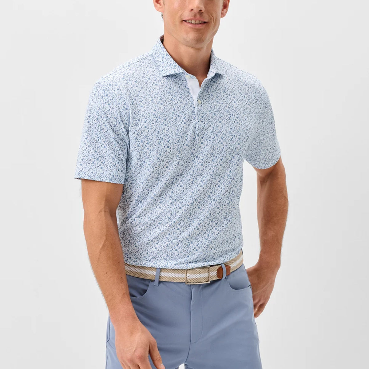 Johnnie-O Men's Bloom Neat Polo