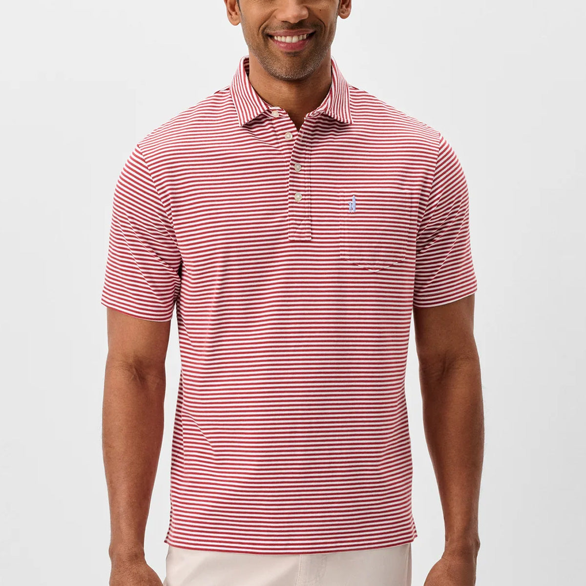 Johnnie-O Men's Original 4-Button Polo- Jacks Stripe