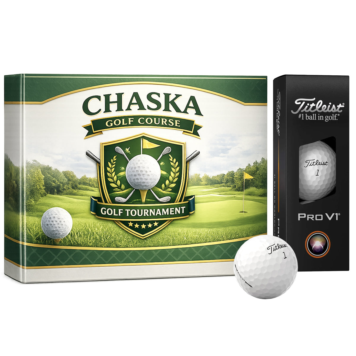 Titleist Pro V1 with Custom Lid