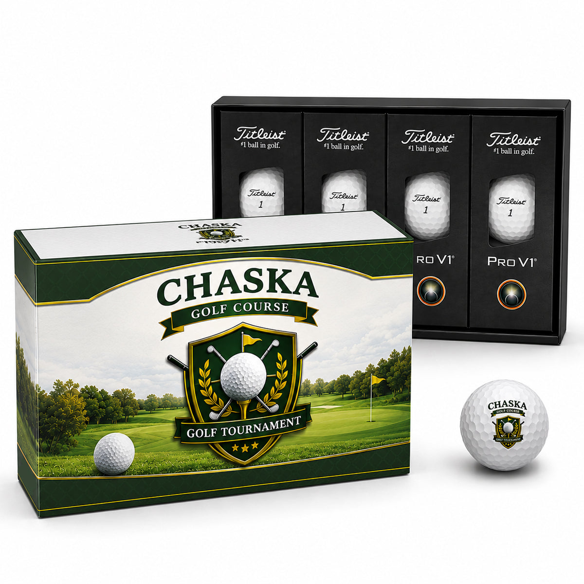 Titleist Pro V1 Dozen with Custom Lid