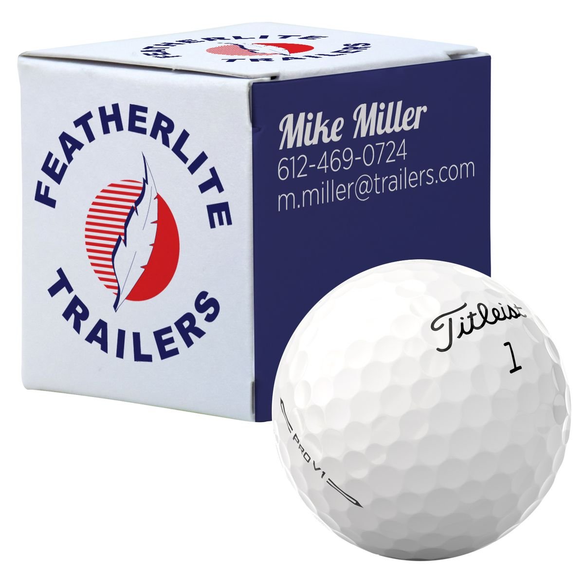 Titleist Pro V1 Golf Ball In Custom 1-Ball Box