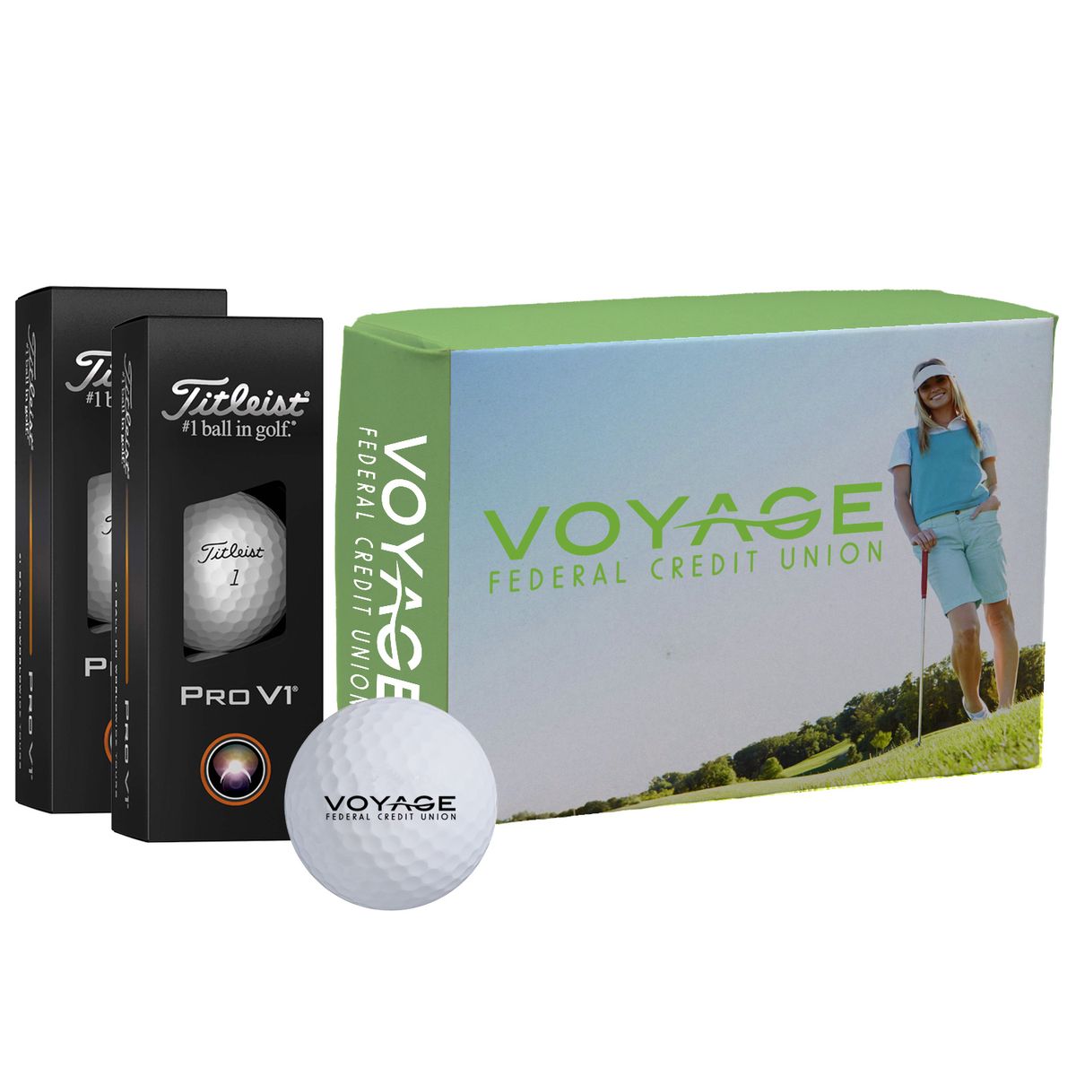 Titleist Pro V1 with Custom Half Dozen Box