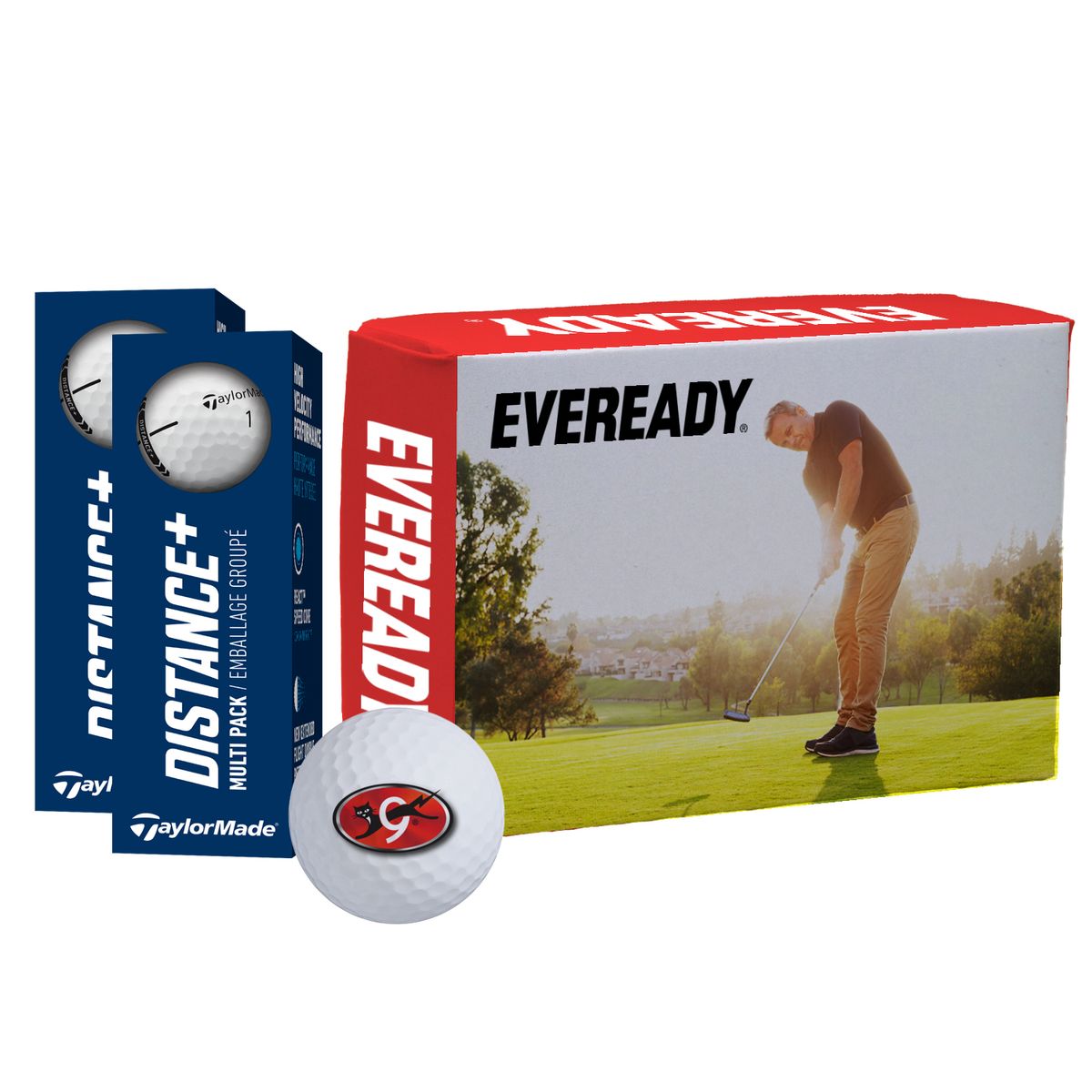 Taylormade Distance+ with Custom Half Dozen Box