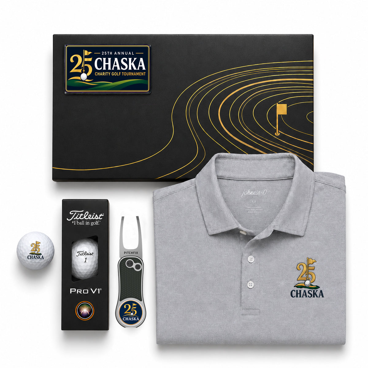 Golfer's Polo Gift Box with Titleist Pro V1 Golf Balls