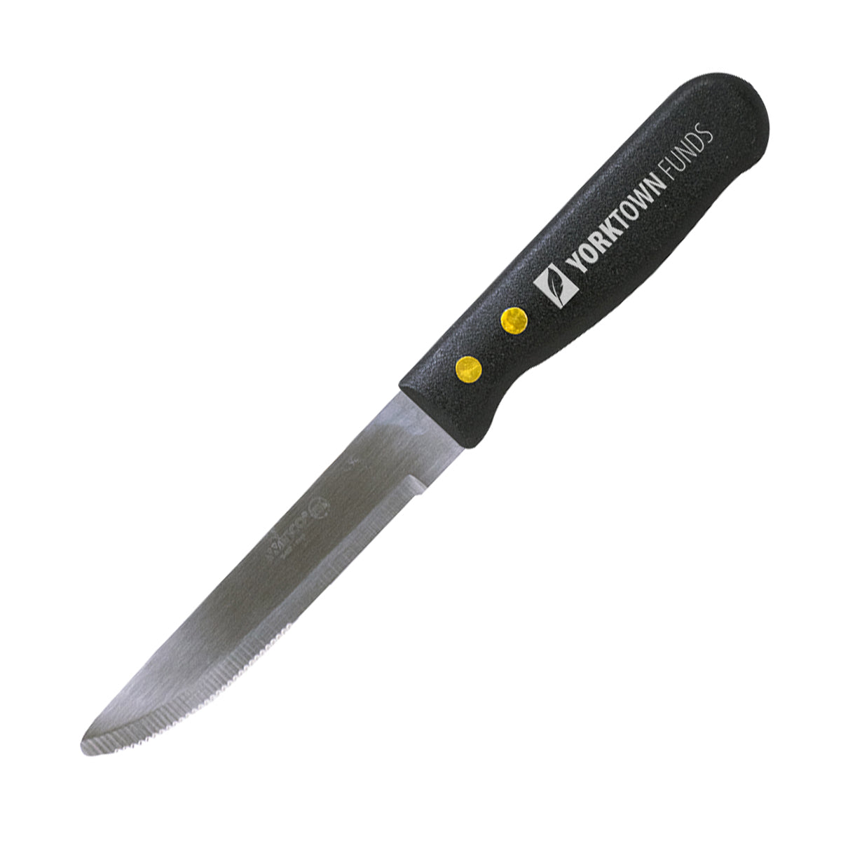 Jumbo Black Handle Steak Knife