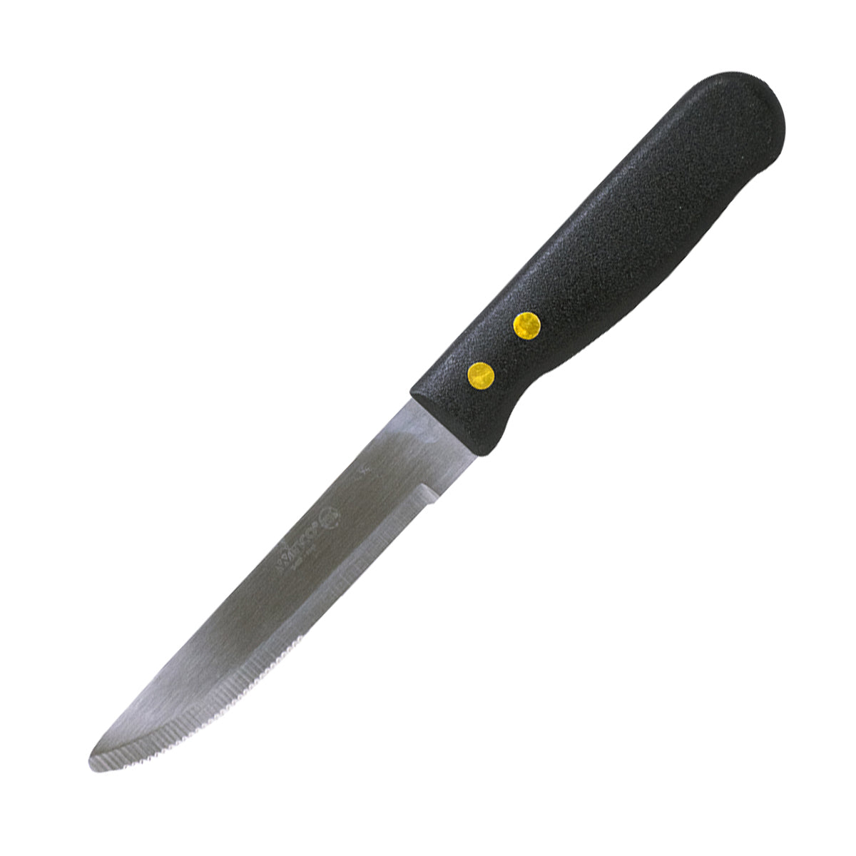 Jumbo Black Handle Steak Knife