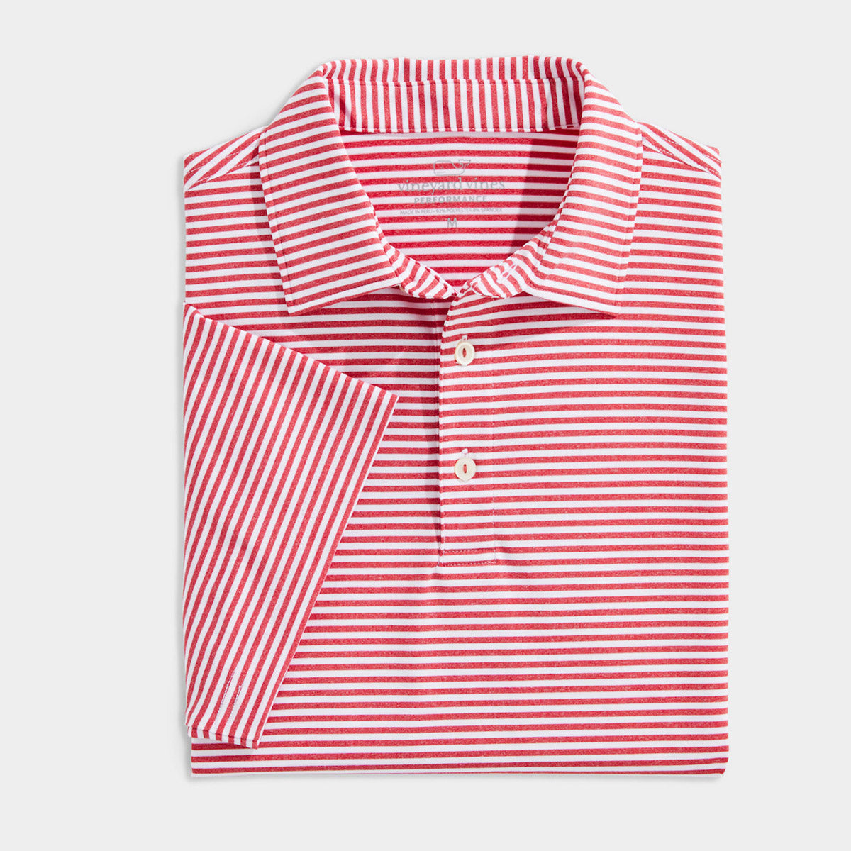 Vineyard Vines Men's Custom Heathered Winstead Stripe Sankaty Polo