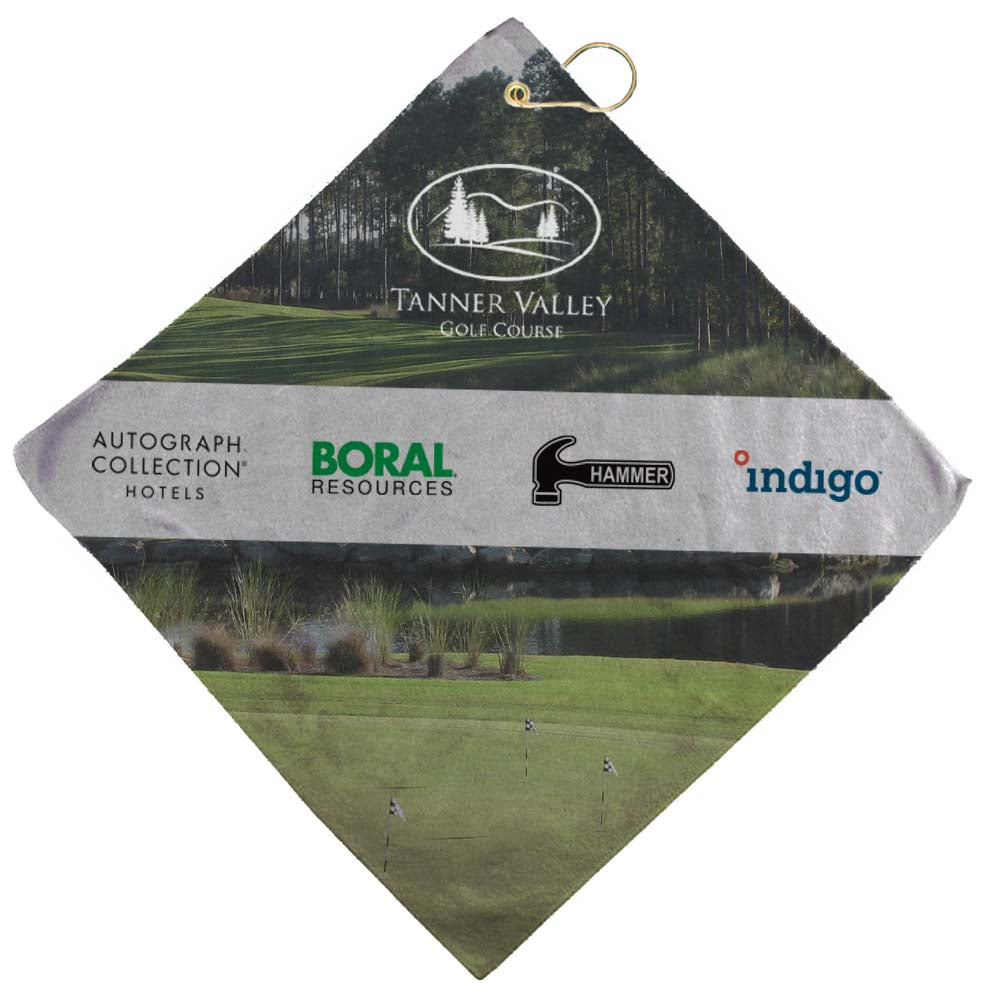 16'' X 16'' Microfiber Golf Towel