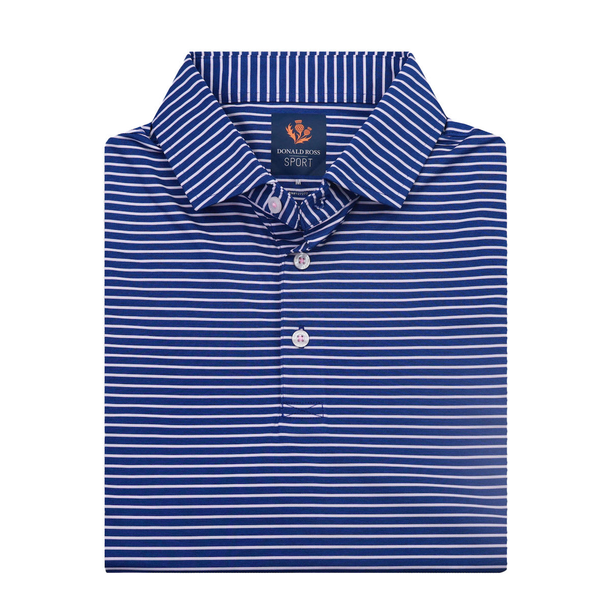 Donald Ross Elom Shadow Stripe Spread Collar