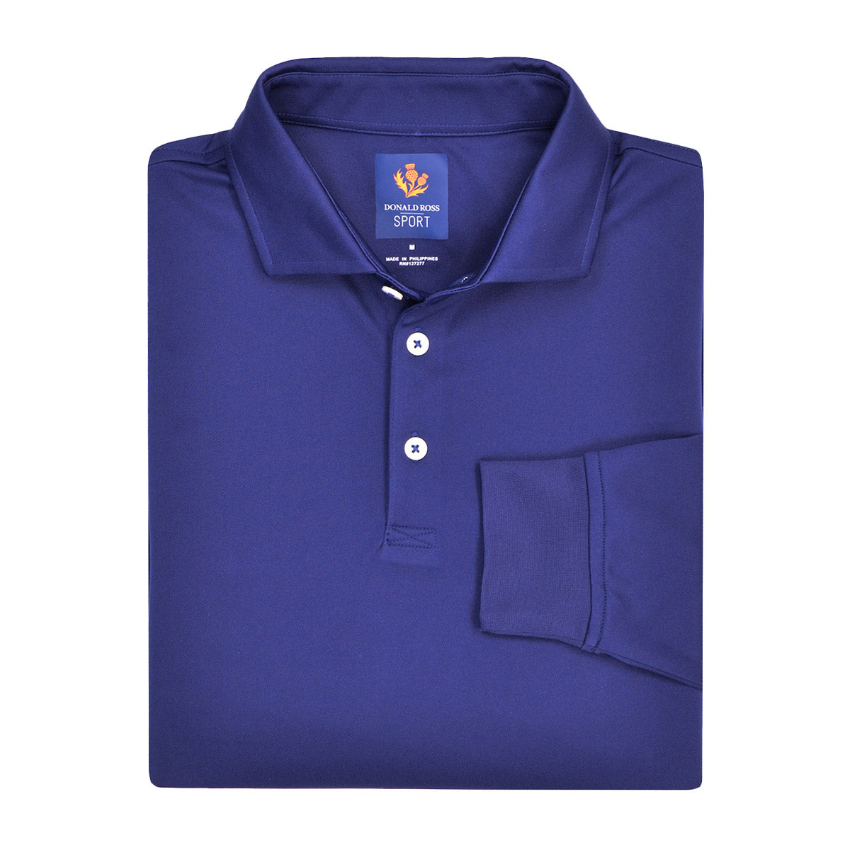 Donald Ross Brooks Long Sleeve Sport Fit Polo