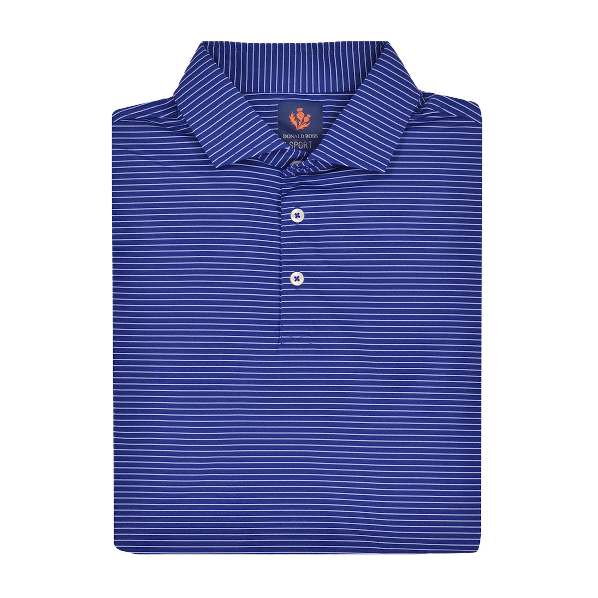 Donald Ross Clark Jersey Micro Stripe Polo
