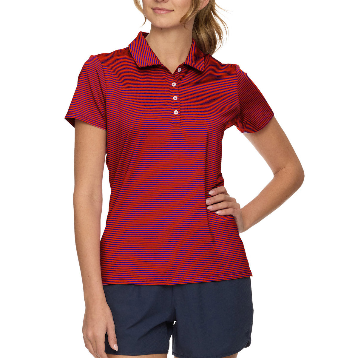 Flag & Anthem Women's Naples SS Signature Striped Polo