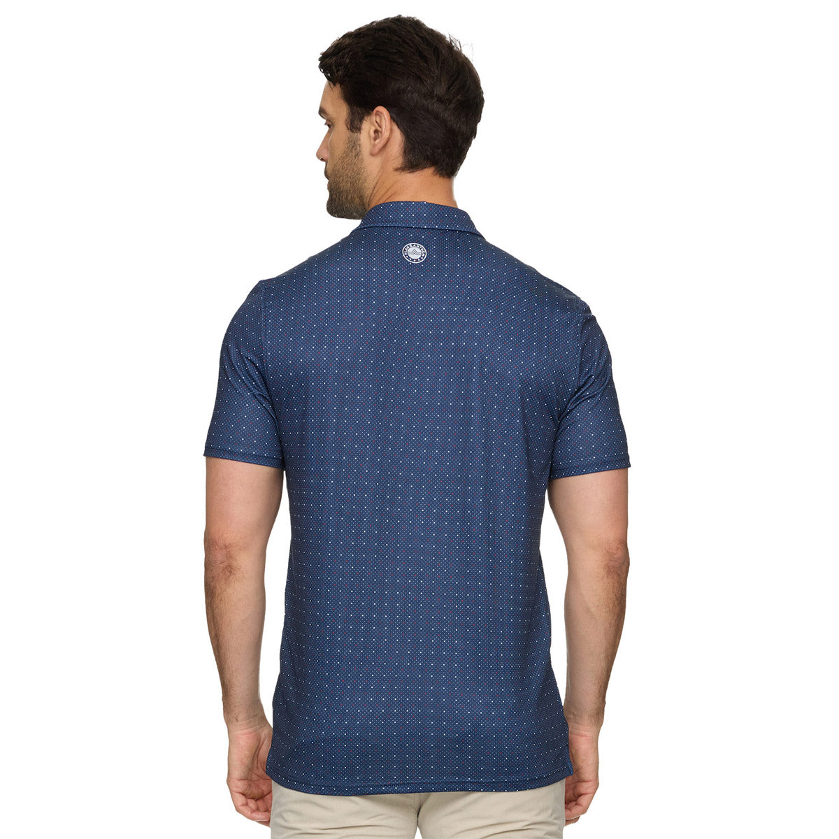 Flag & Anthem Men's Montrose Star And Dot Print SS Performance Polo