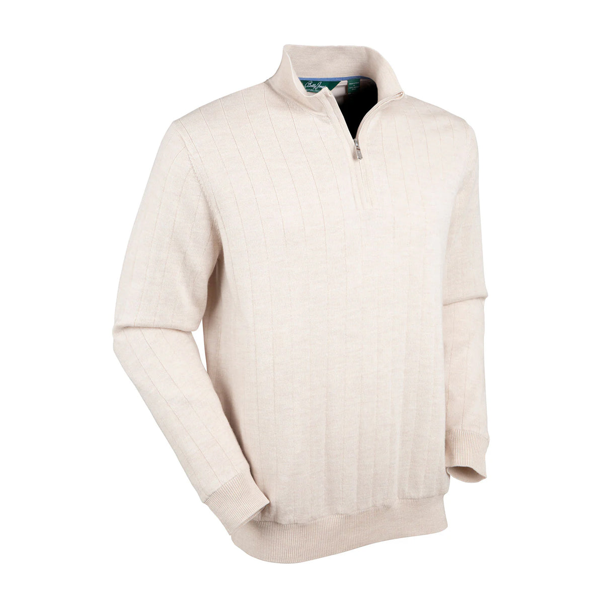 Bobby Jones Men's Merino Lined 1/4-Zip Mock Neck Sweater