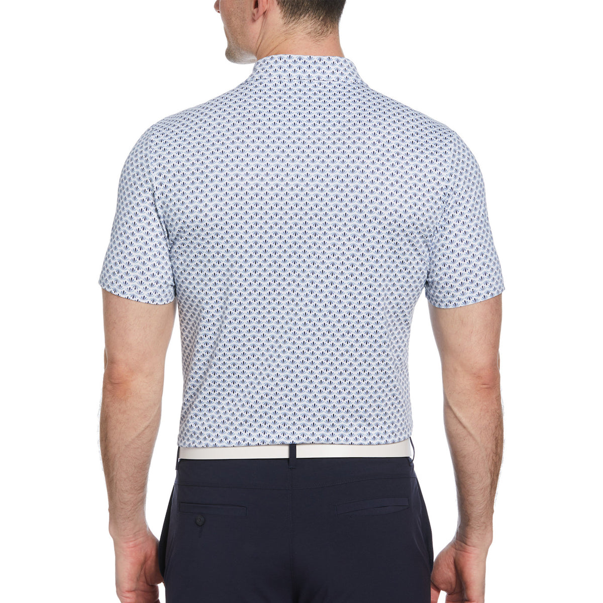 Original Penguin Men's SS Retro Geo Print Polo