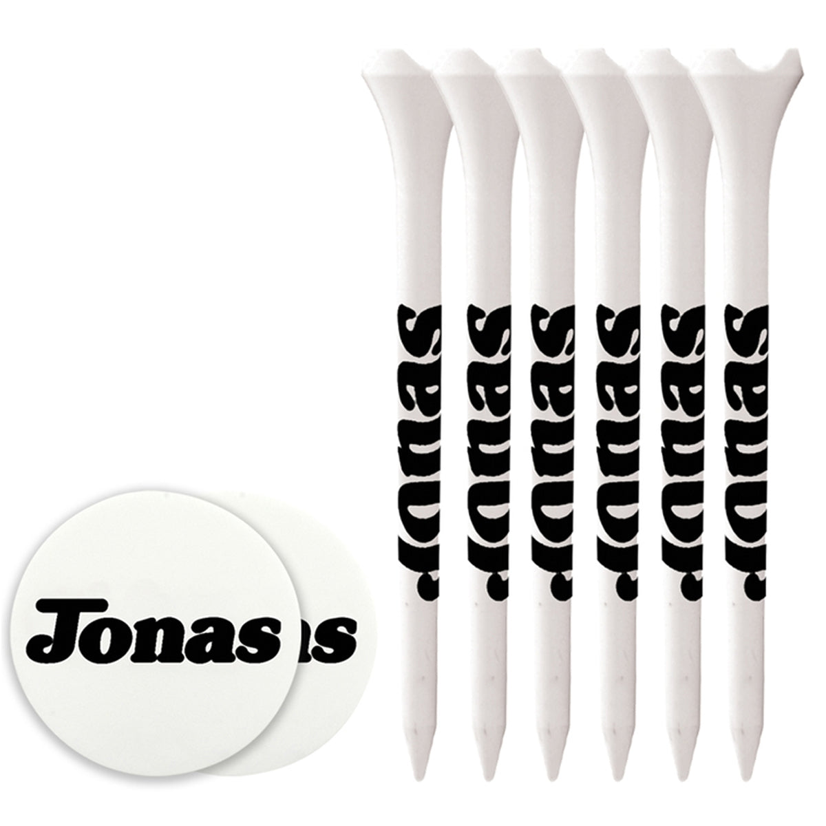 6 Pack of 3-1/4'' Performance Tees with Ball Markers