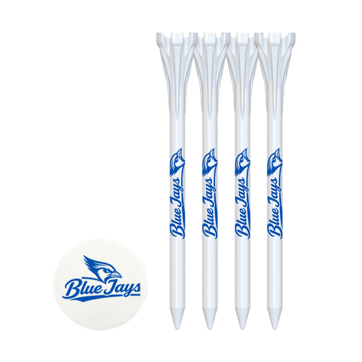 4 Pack of 2-3/4'' Flytees and Ball Marker
