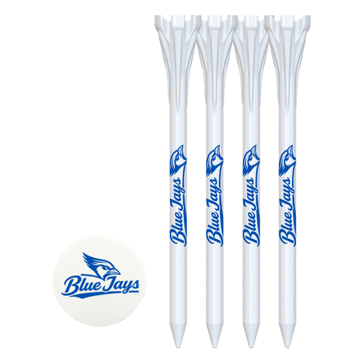 4 Pack of 3-1/4'' Flytees and Ball Marker