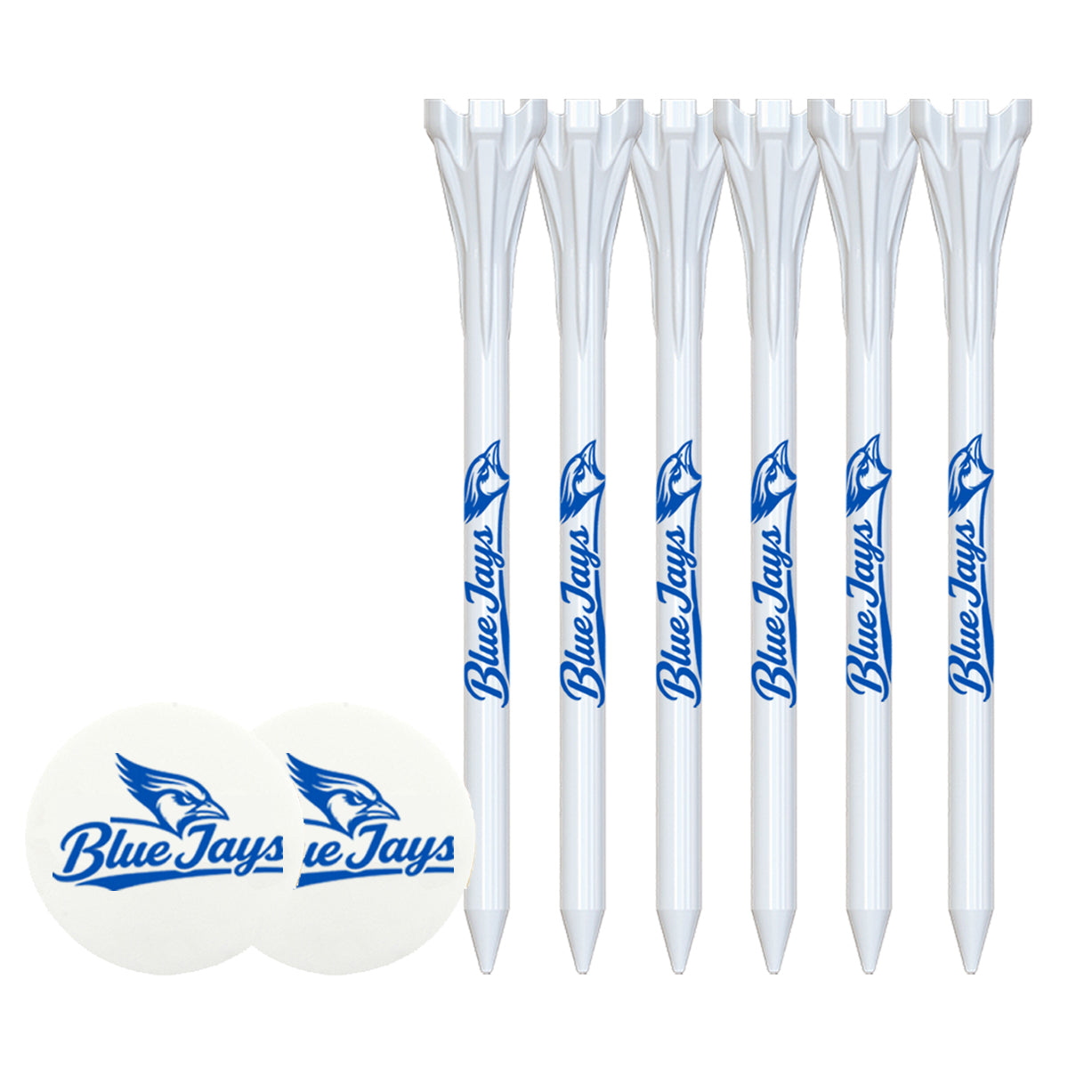 6 Pack of 2-3/4'' Flytees with Ball Markers