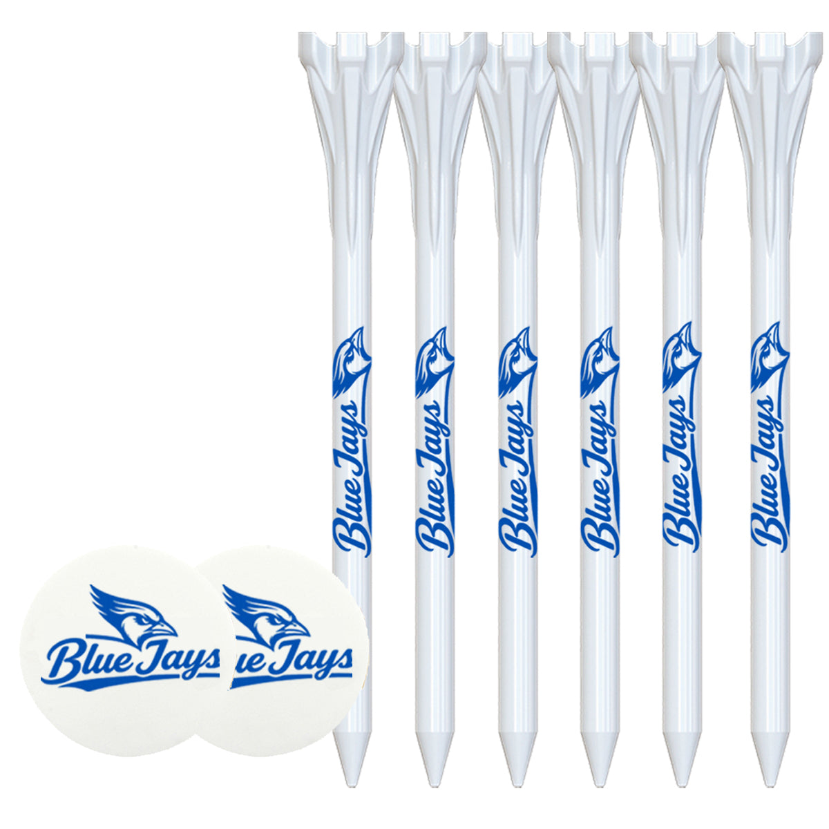 6 Pack of 3-1/4'' Flytees with Ball Markers