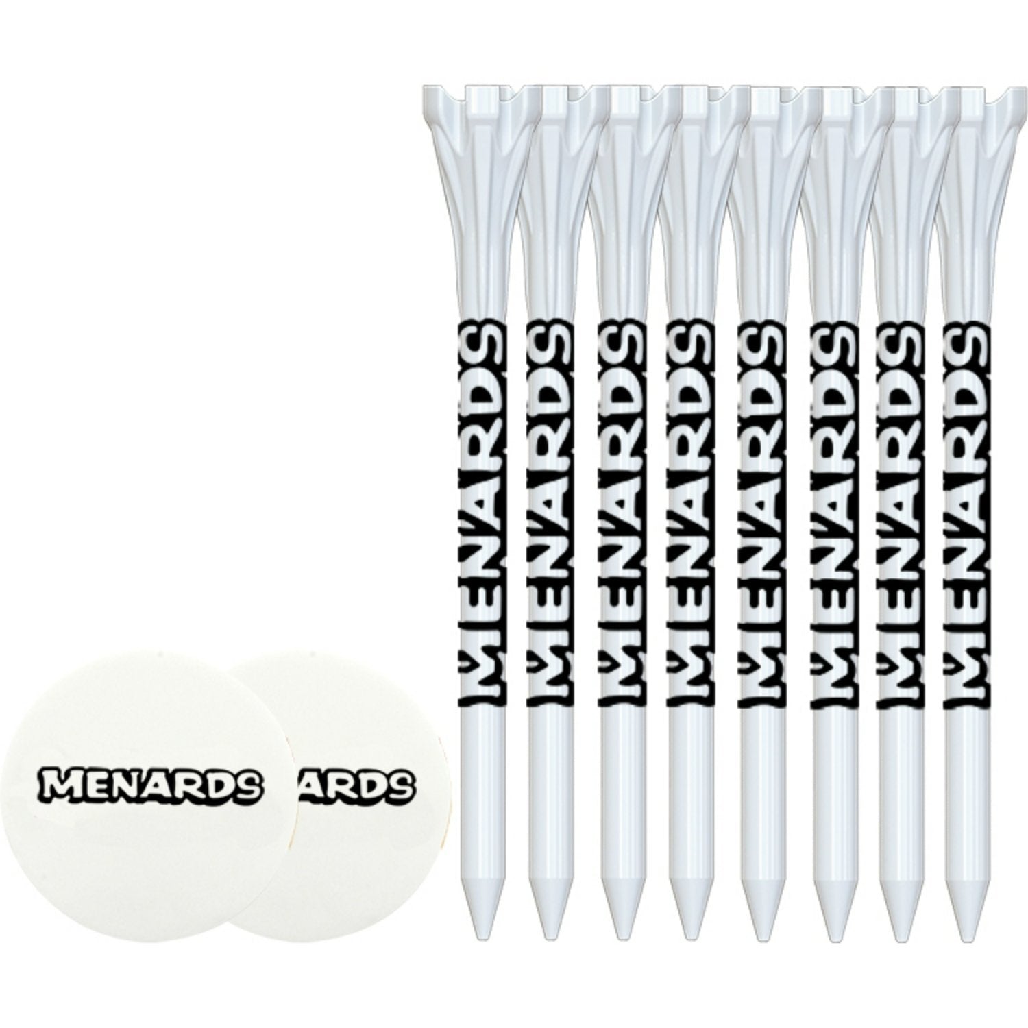8 Pack of 3-1/4'' Flytees with Ball Markers