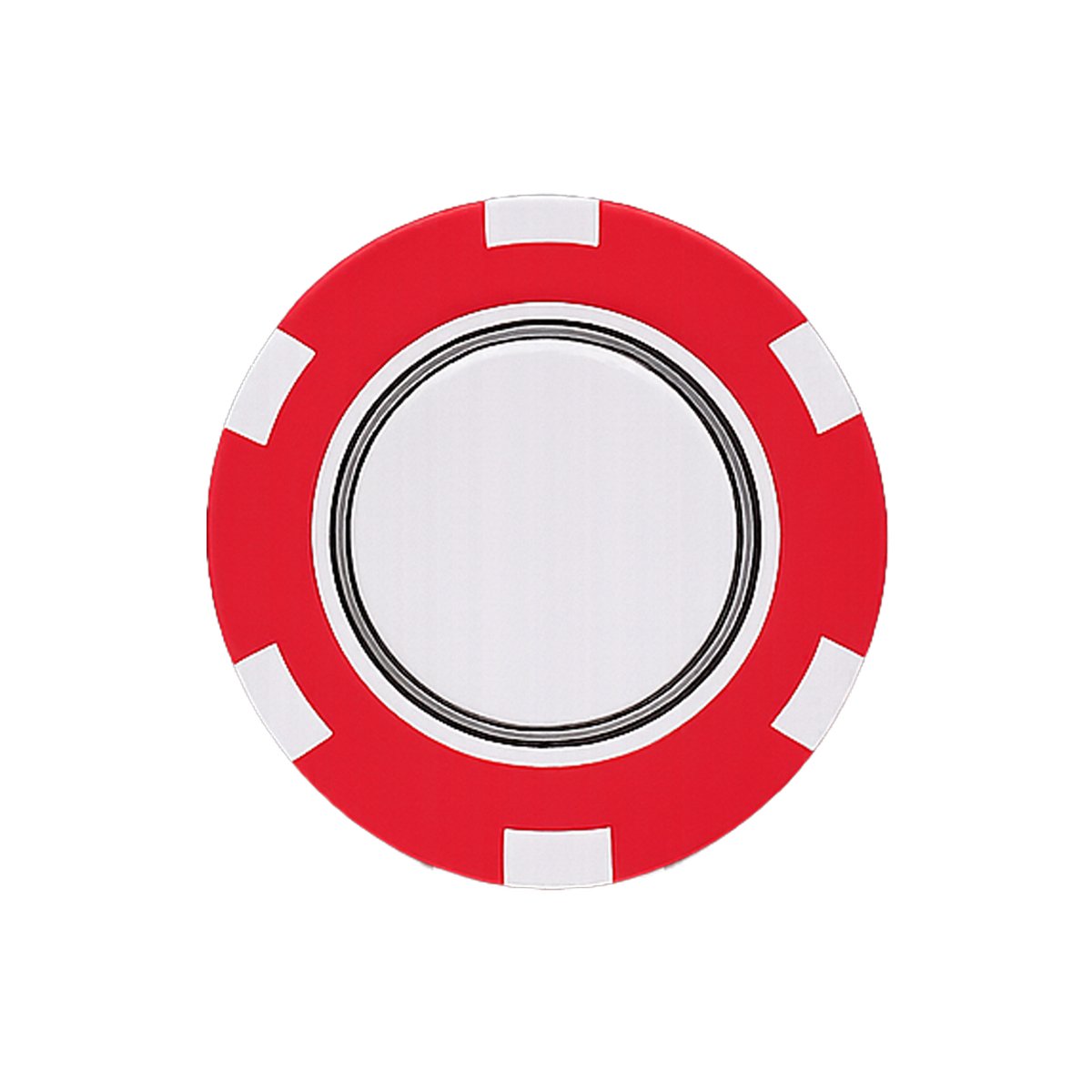 Poker Chip With Removeable Ball Marker