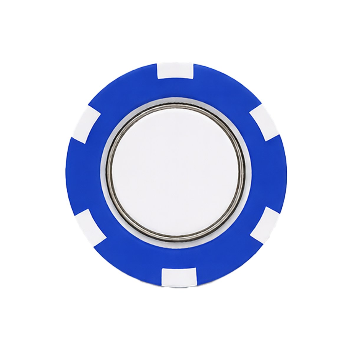 Poker Chip With Removeable Ball Marker