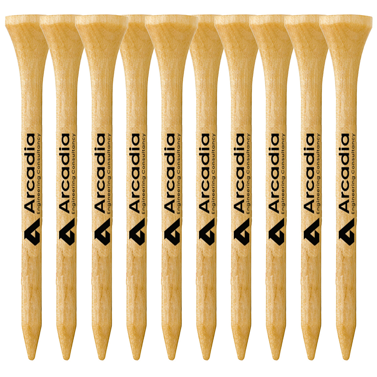 10 Pack of 3-1/4'' Wood Tees