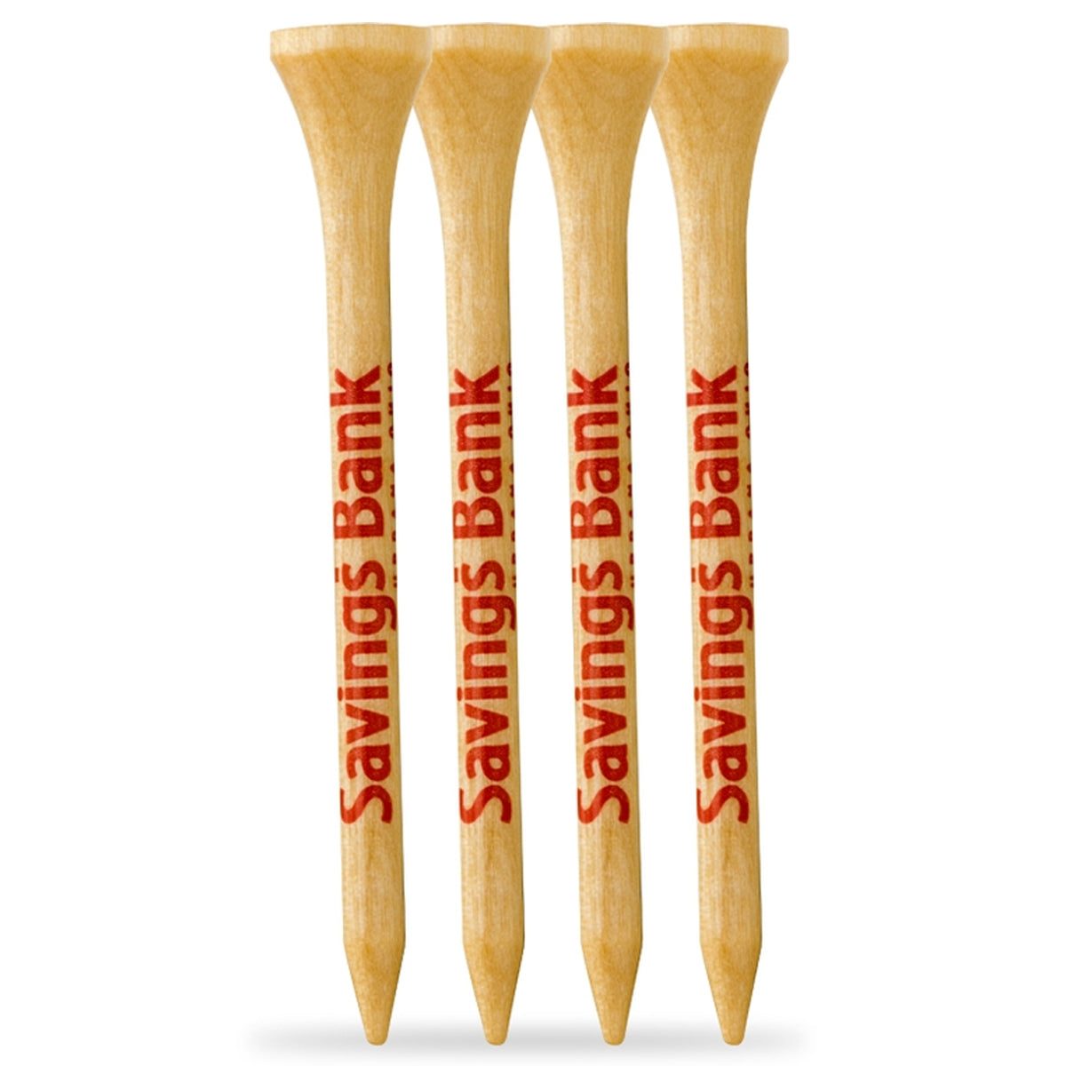 4 Pack of 3-1/4'' Wood Tees