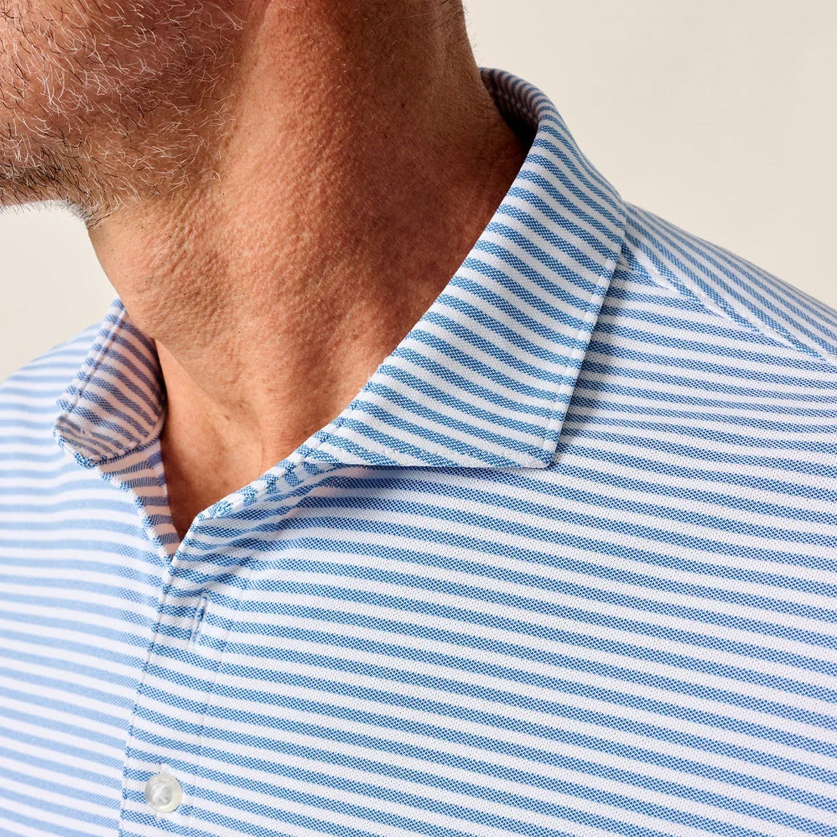 Johnnie-O Men's Performance Mesh Polo - Stetson Stripe