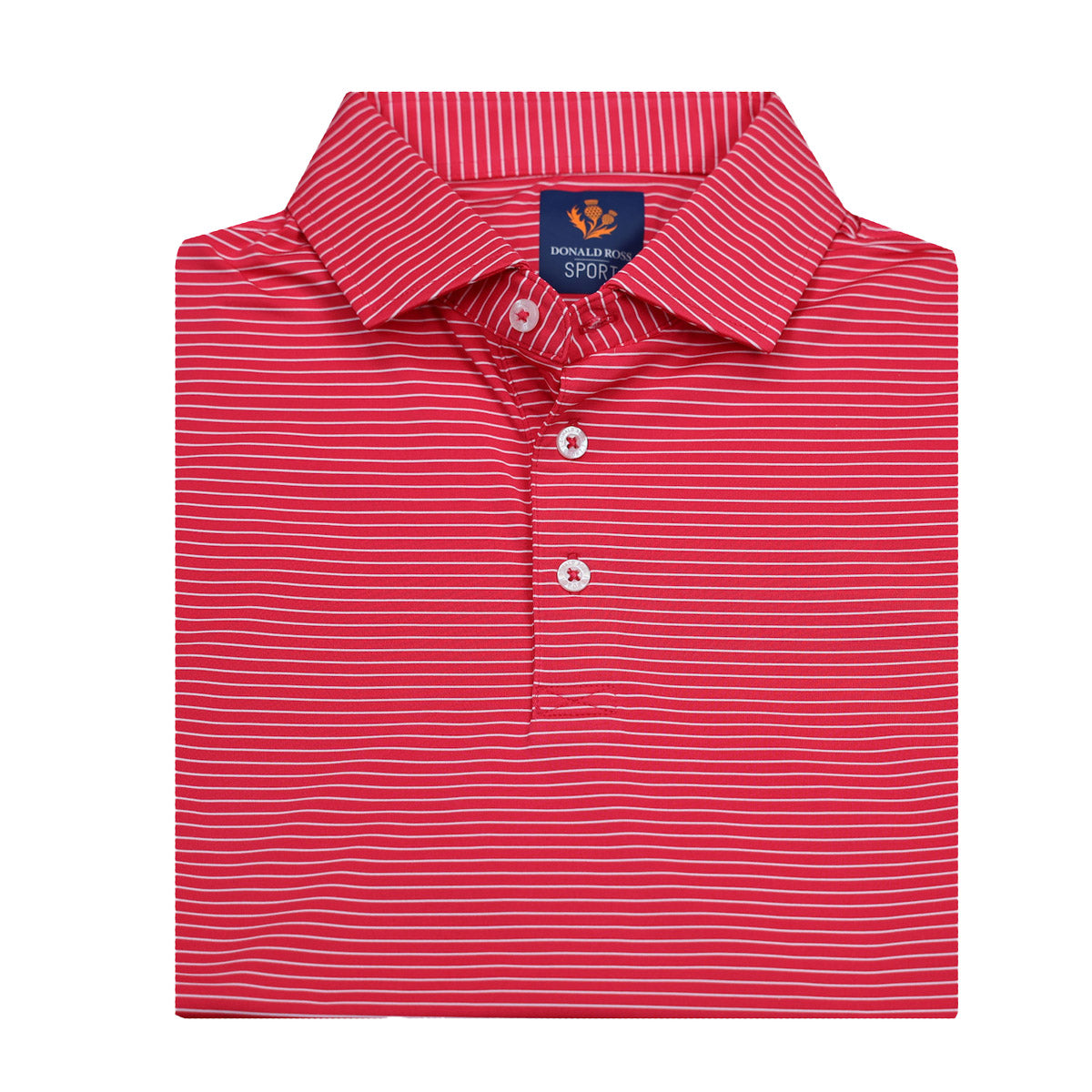 Donald Ross Clark Jersey Micro Stripe Polo