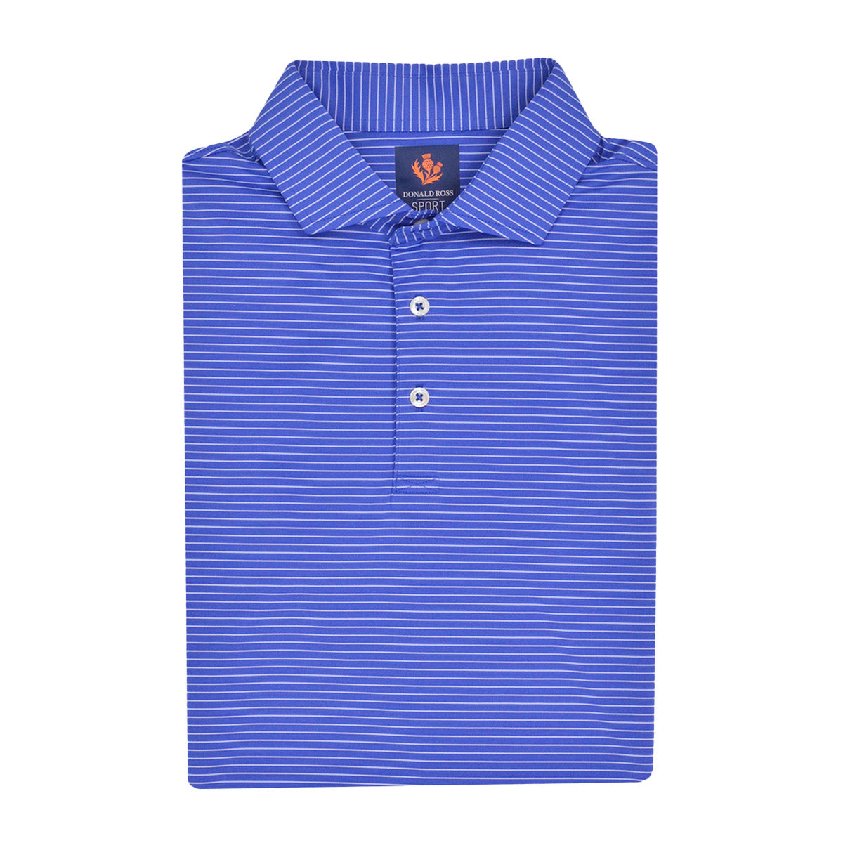 Donald Ross Clark Jersey Micro Stripe Polo