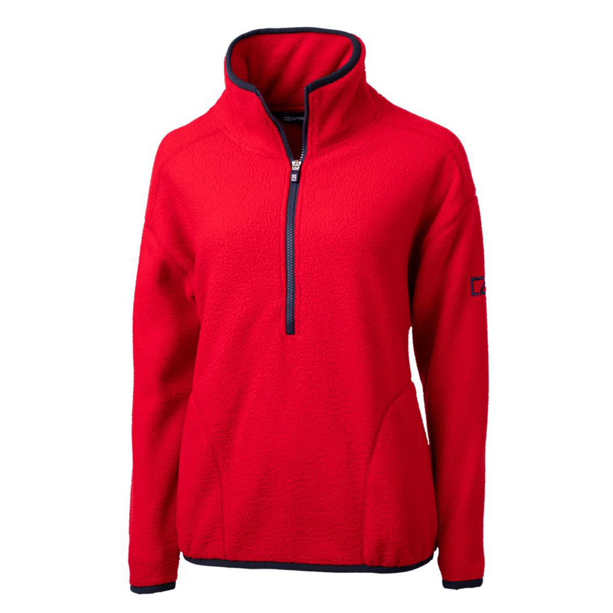 Cutter & Buck Women's Cascade Epic Comfort Recycled Sherpa Fleece Quarter-Zip Jacket