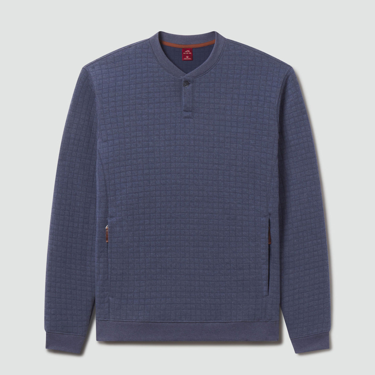 Sun Day Red Men's Redwood Quilted Henley NL