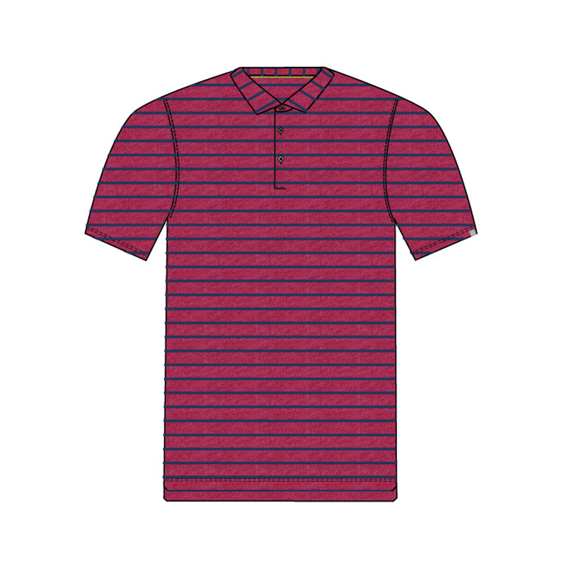 tasc Men's Cloud Polo Brookline Stripe