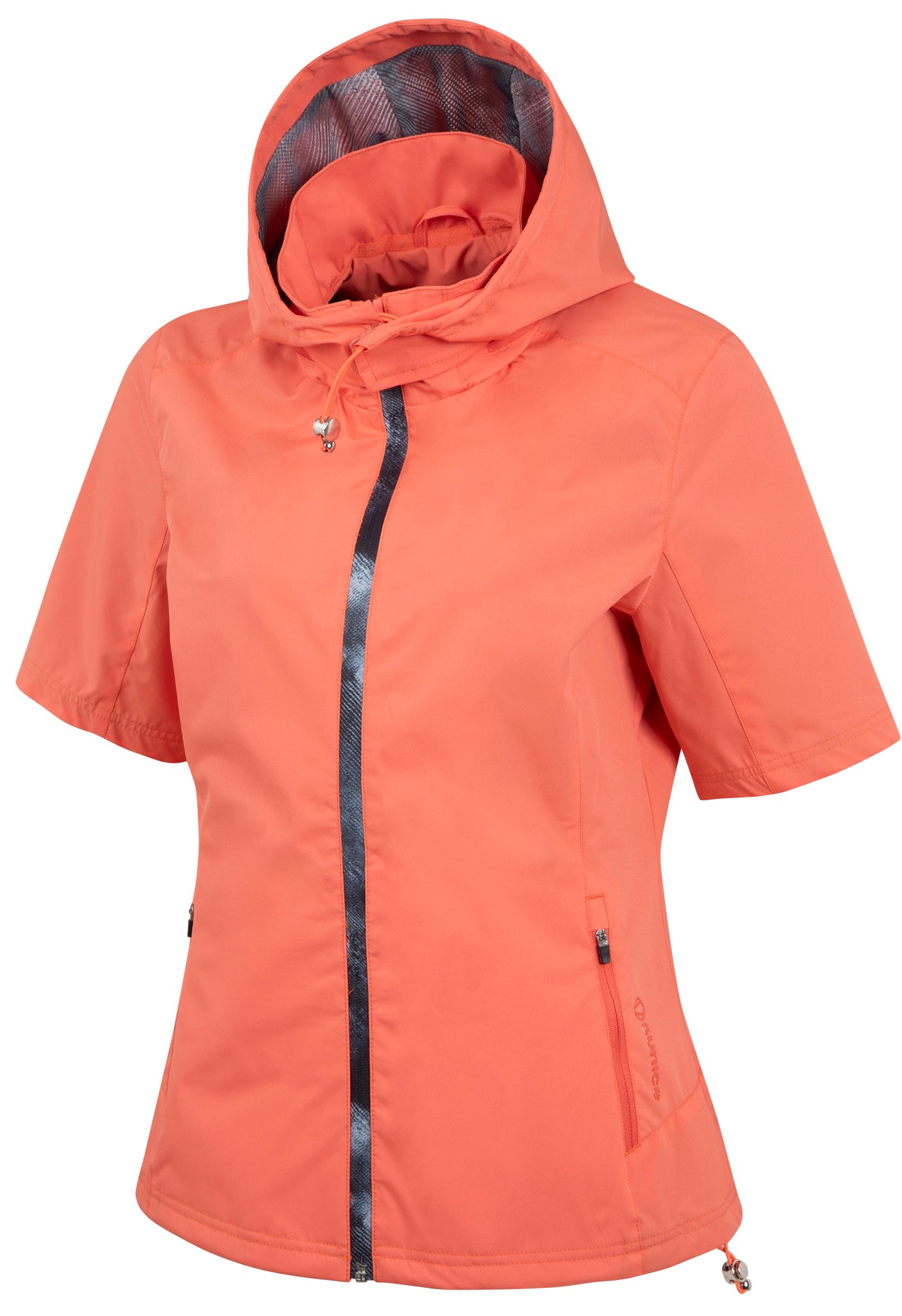 Sunice Women's WxTech Weatherproof Short Sleeve Jacket with Packable Hood